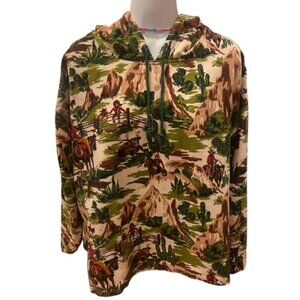 VINTAGE ESPRIT DE CORP Cropped Hoodie Shirt